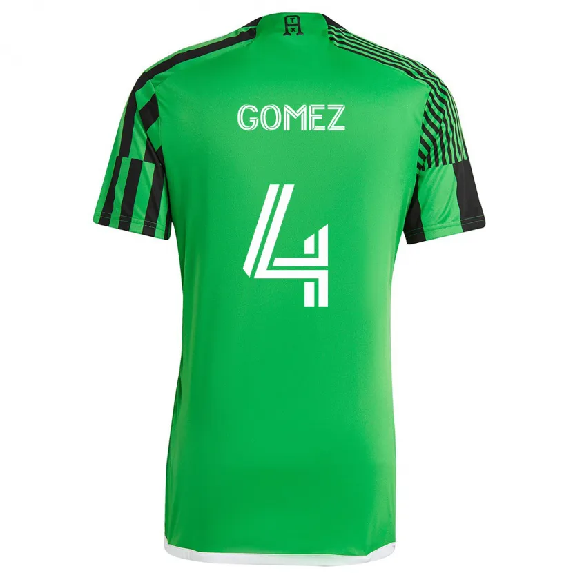 Danxen Kid Antonio Gomez #4 Green Black Home Jersey 2024/25 T-Shirt