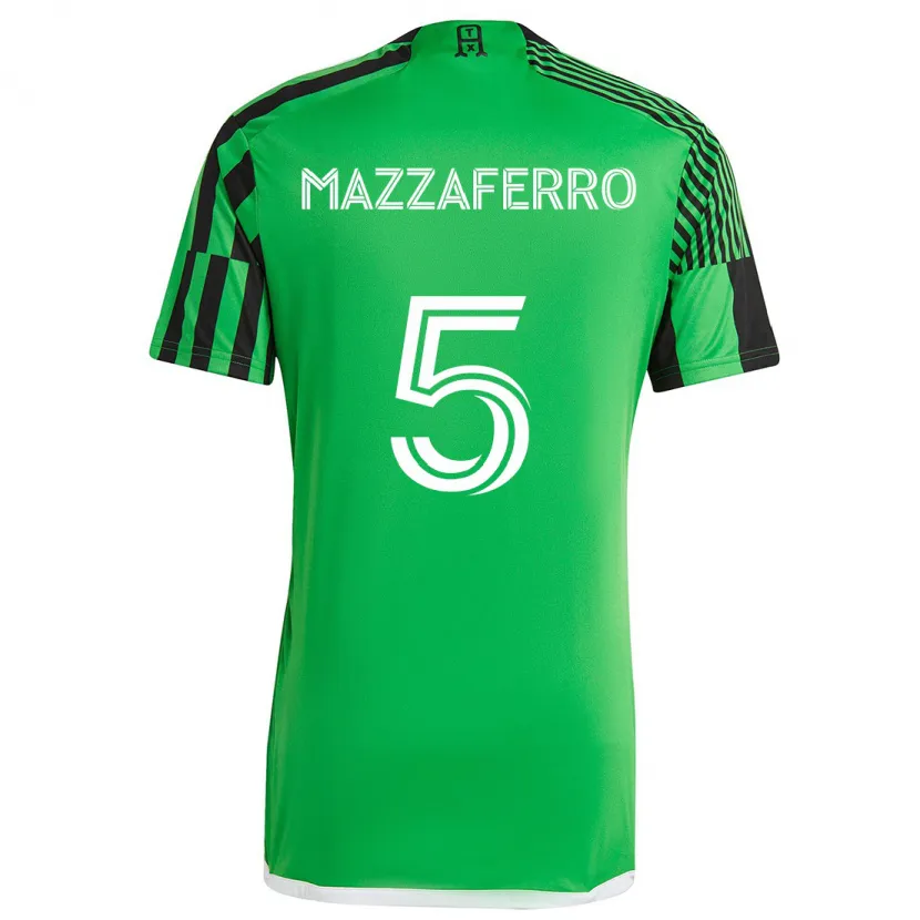 Danxen Kid Salvatore Mazzaferro #5 Green Black Home Jersey 2024/25 T-Shirt