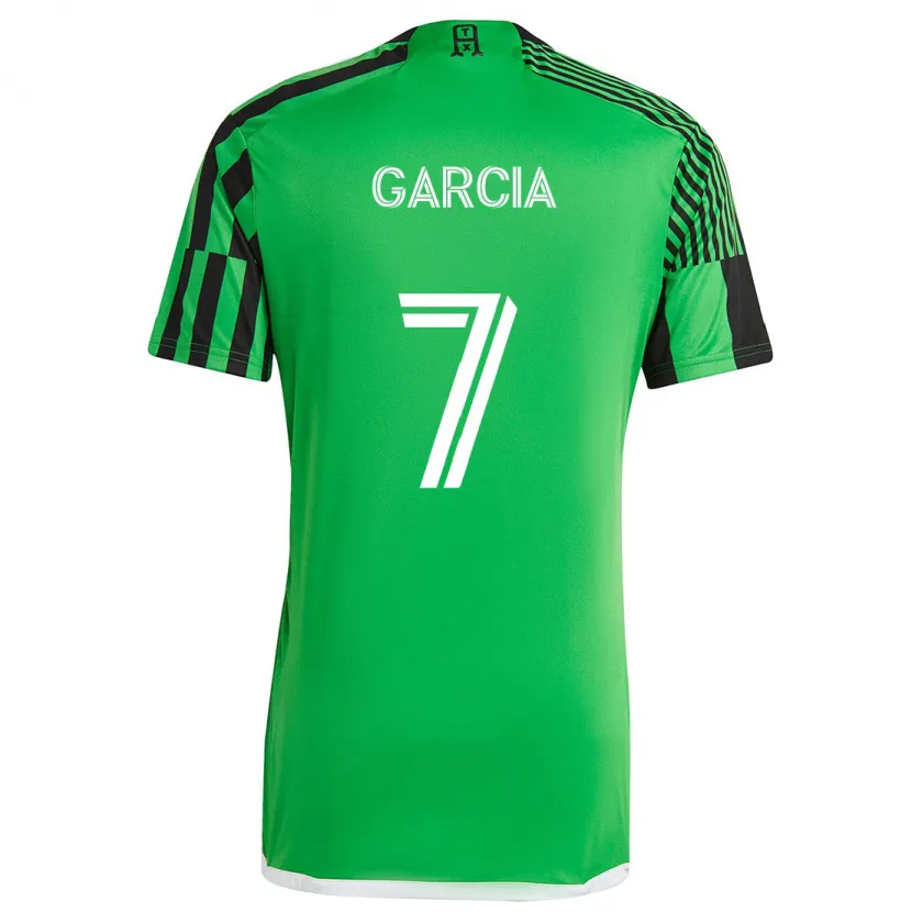 Danxen Kid Anthony García #7 Green Black Home Jersey 2024/25 T-Shirt