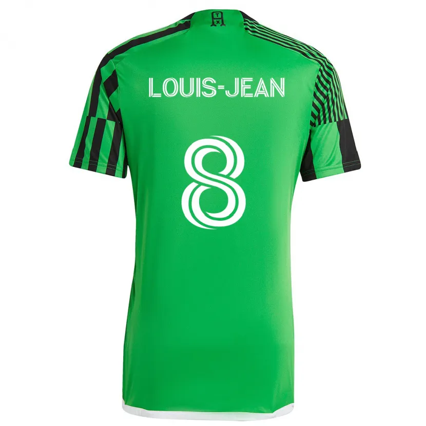 Danxen Kid Steeve Louis-Jean #8 Green Black Home Jersey 2024/25 T-Shirt