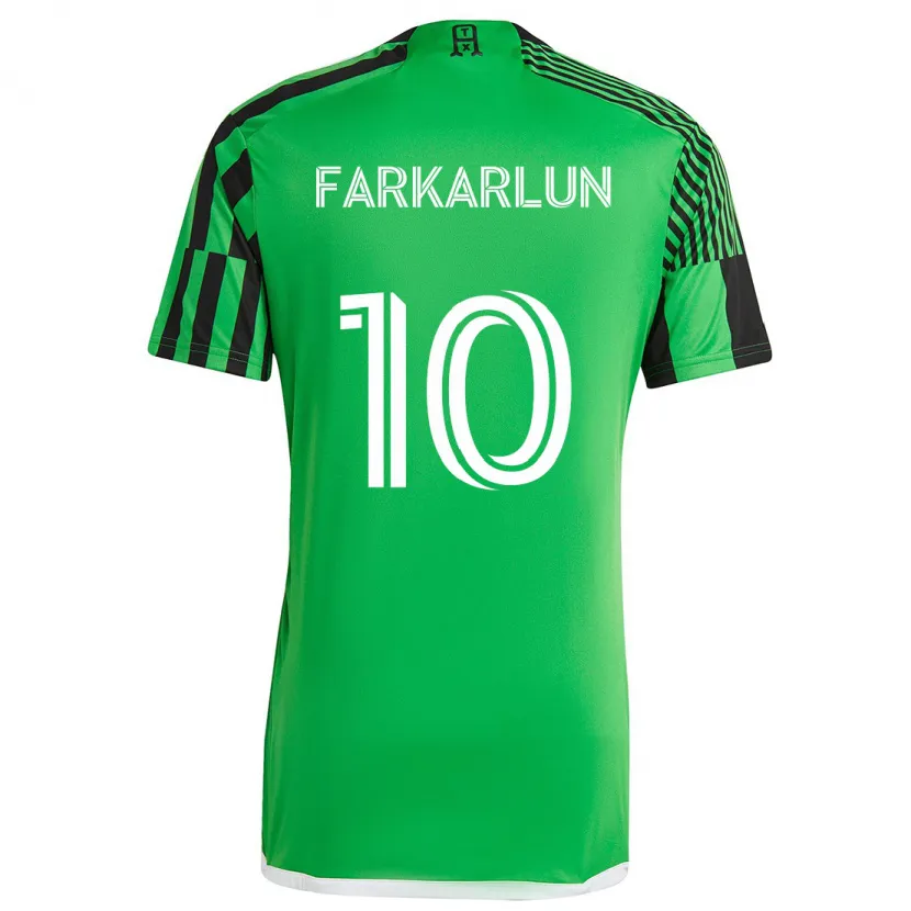 Danxen Kid Jimmy Farkarlun #10 Green Black Home Jersey 2024/25 T-Shirt