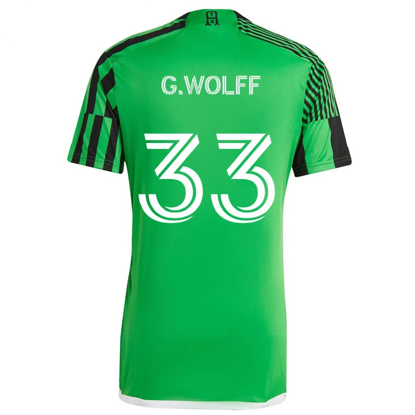 Danxen Kid Gavin Wolff #33 Green Black Home Jersey 2024/25 T-Shirt