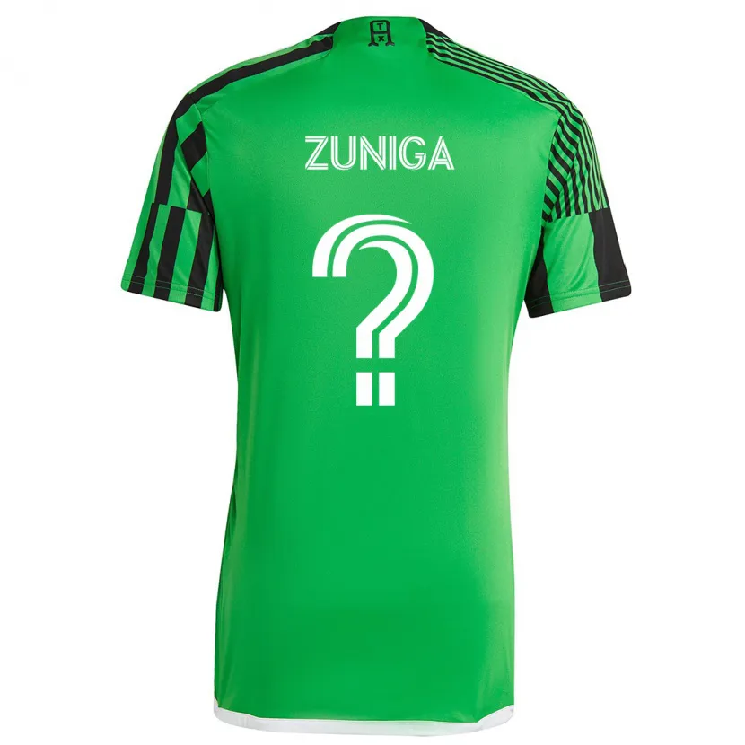 Danxen Kid Abner Zuñiga #0 Green Black Home Jersey 2024/25 T-Shirt