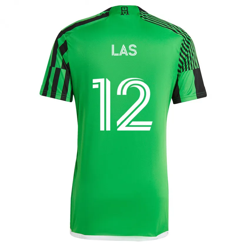 Danxen Kid Damian Las #12 Green Black Home Jersey 2024/25 T-Shirt