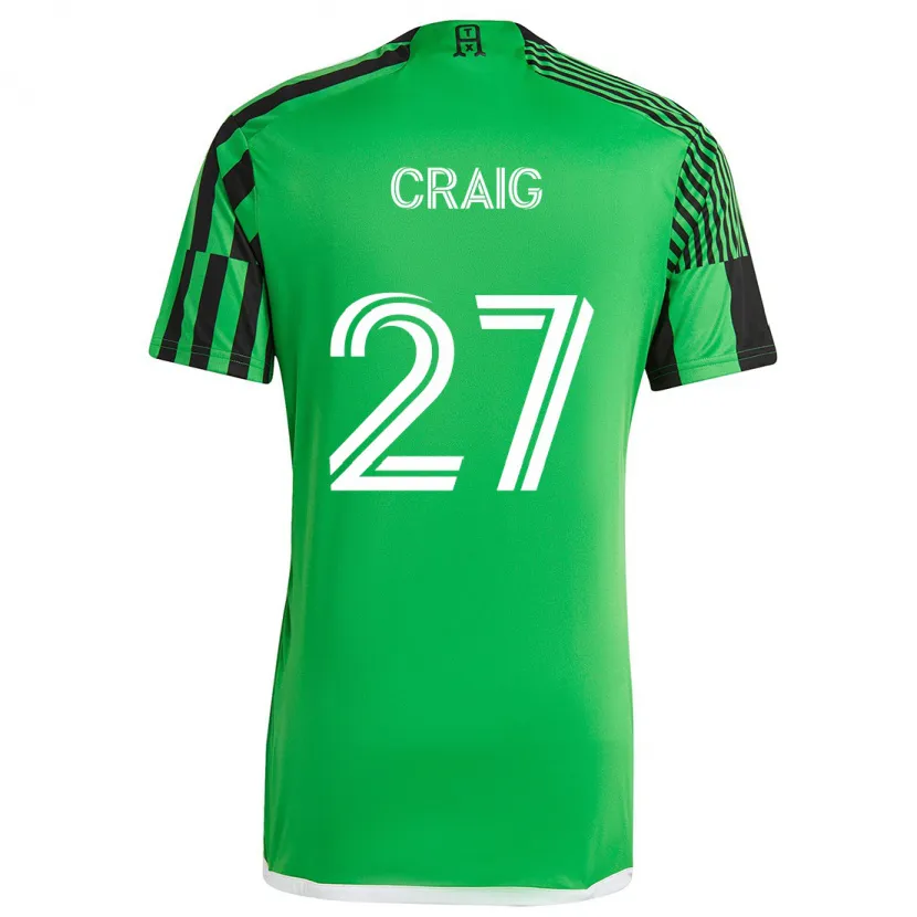 Danxen Kid Brandan Craig #27 Green Black Home Jersey 2024/25 T-Shirt