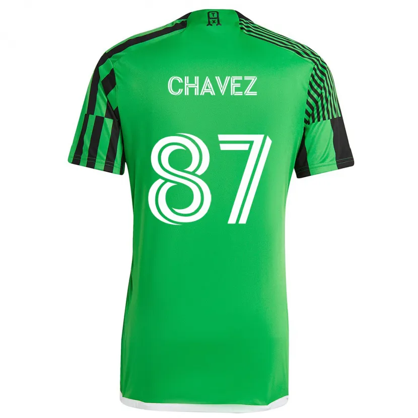 Danxen Kid Alfonso Ocampo-Chávez #87 Green Black Home Jersey 2024/25 T-Shirt