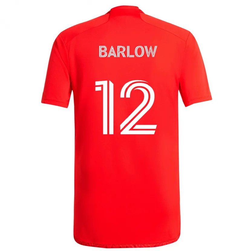 Danxen Kid Tom Barlow #12 Red White Home Jersey 2024/25 T-Shirt