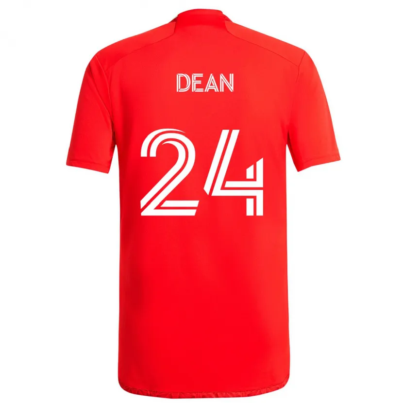 Danxen Kid Jonathan Dean #24 Red White Home Jersey 2024/25 T-Shirt