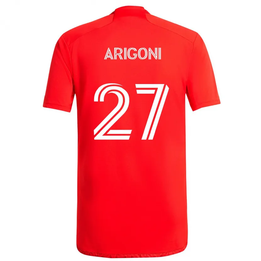 Danxen Kid Allan Arigoni #27 Red White Home Jersey 2024/25 T-Shirt