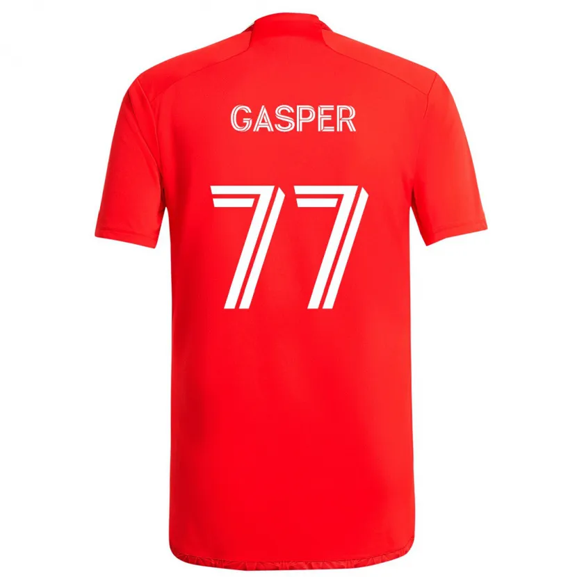 Danxen Kid Chase Gasper #77 Red White Home Jersey 2024/25 T-Shirt