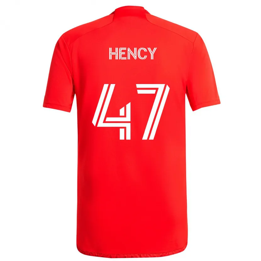 Danxen Kid Billy Hency #47 Red White Home Jersey 2024/25 T-Shirt