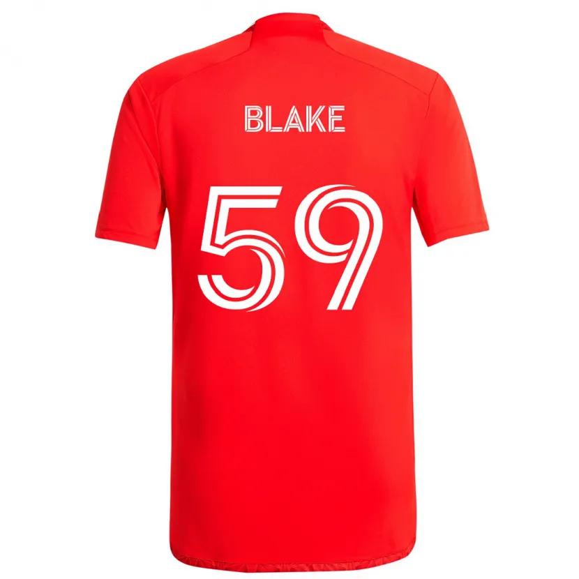 Danxen Kid Romain Blake #59 Red White Home Jersey 2024/25 T-Shirt