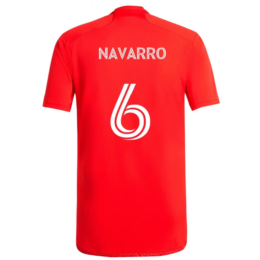 Danxen Kid Miguel Navarro #6 Red White Home Jersey 2024/25 T-Shirt