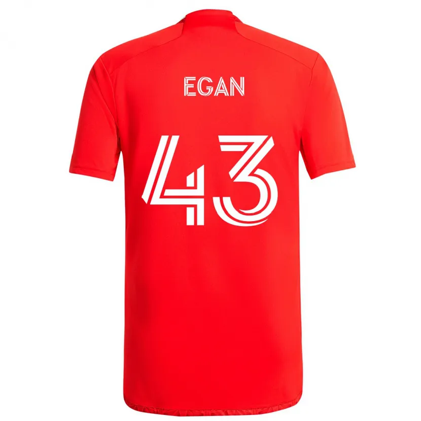 Danxen Kid Noah Egan #43 Red White Home Jersey 2024/25 T-Shirt