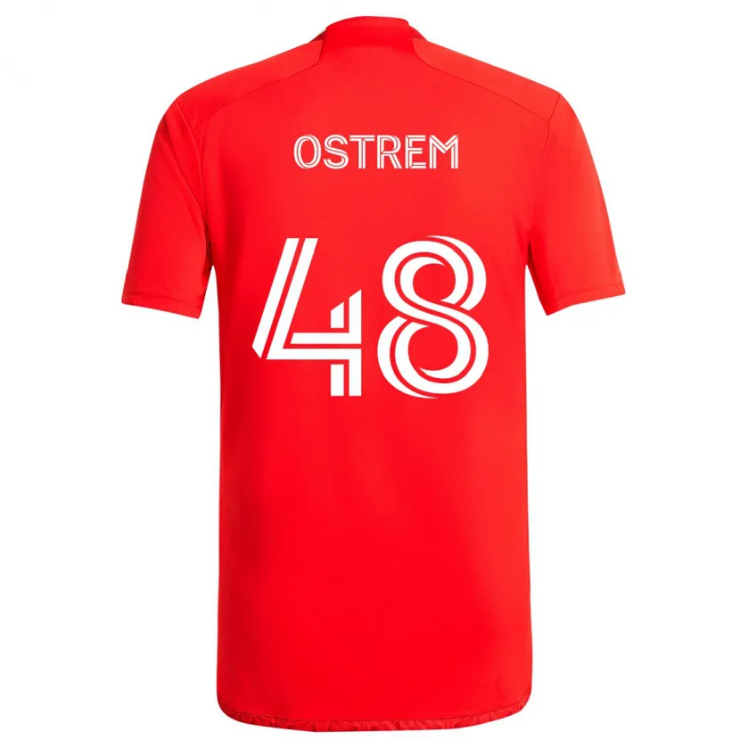 Danxen Kid Charlie Ostrem #48 Red White Home Jersey 2024/25 T-Shirt