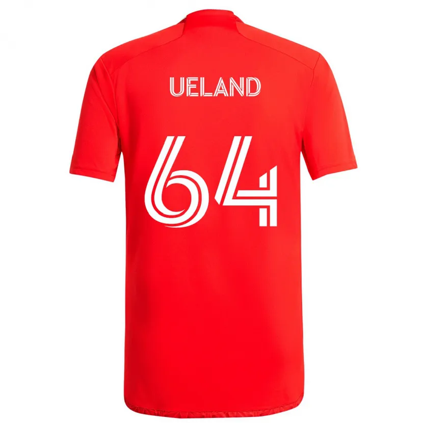 Danxen Kid Andreas Ueland #64 Red White Home Jersey 2024/25 T-Shirt