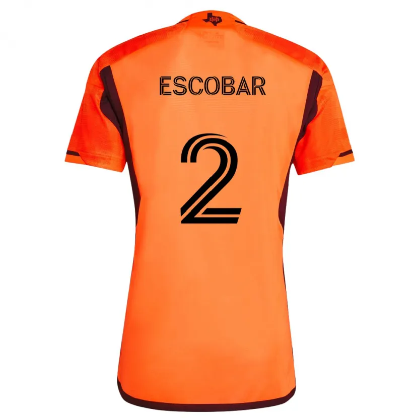 Danxen Kid Franco Escobar #2 Orange Black Home Jersey 2024/25 T-Shirt