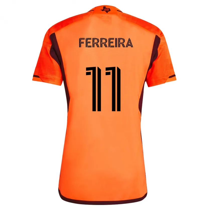 Danxen Kid Sebastián Ferreira #11 Orange Black Home Jersey 2024/25 T-Shirt