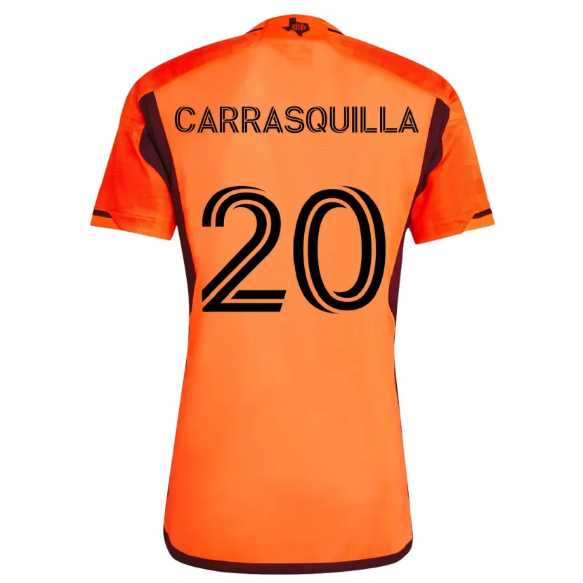 Danxen Kid Adalberto Carrasquilla #20 Orange Black Home Jersey 2024/25 T-Shirt