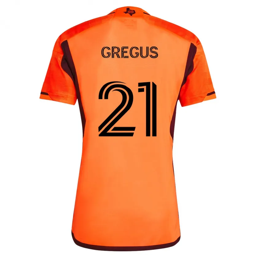 Danxen Kid Jan Gregus #21 Orange Black Home Jersey 2024/25 T-Shirt