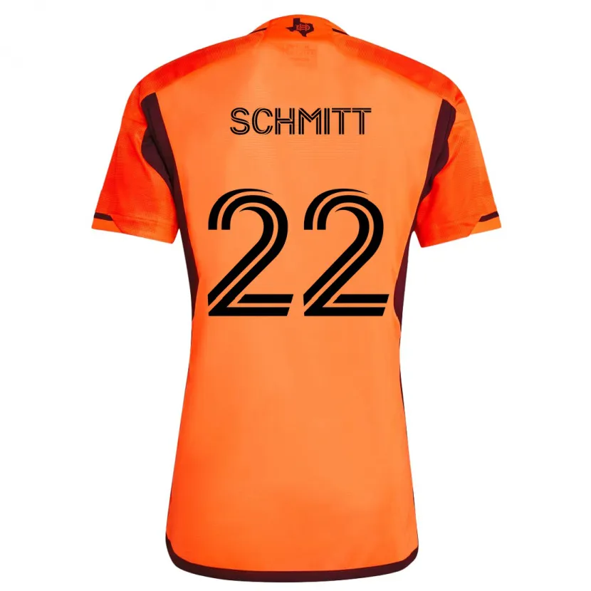 Danxen Kid Tate Schmitt #22 Orange Black Home Jersey 2024/25 T-Shirt