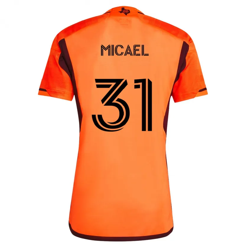 Danxen Kid Micael #31 Orange Black Home Jersey 2024/25 T-Shirt