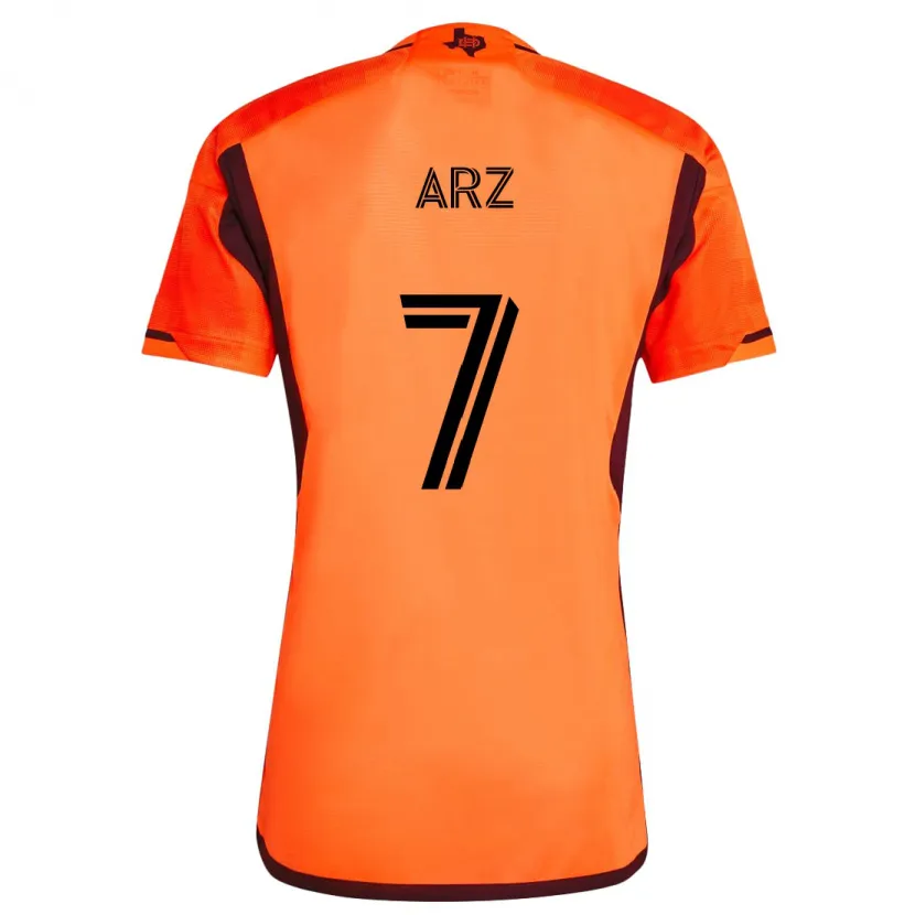 Danxen Kid Exon Arzú #7 Orange Black Home Jersey 2024/25 T-Shirt