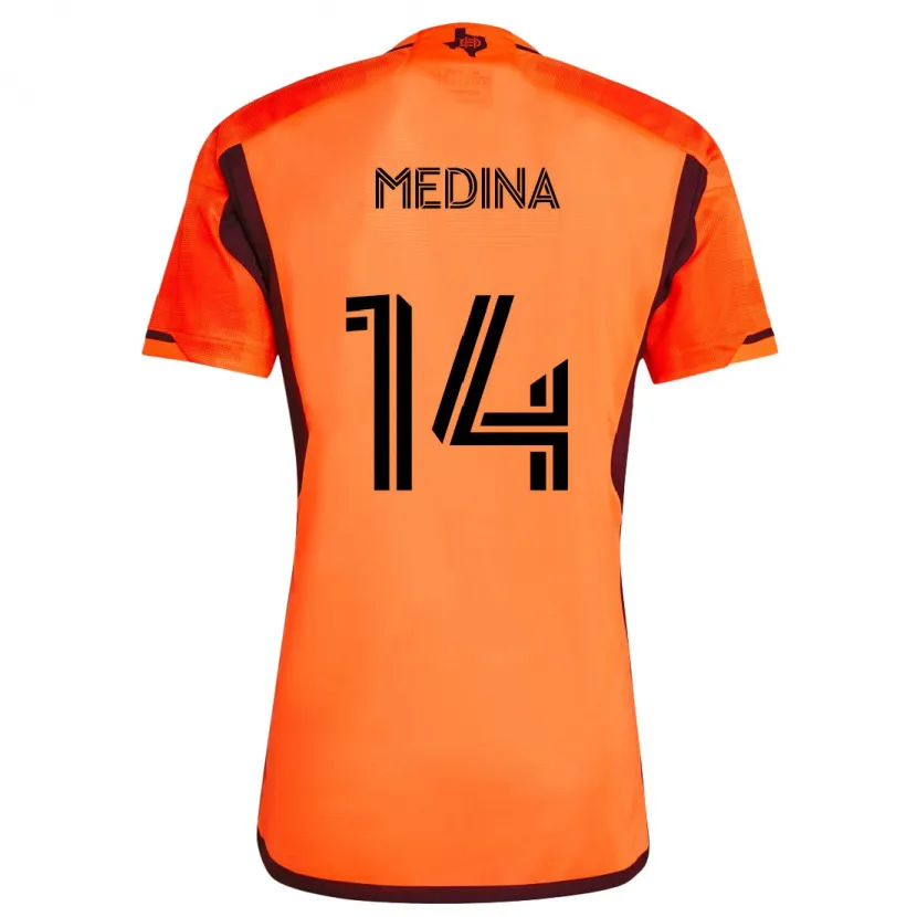 Danxen Kid Jeferson Medina #14 Orange Black Home Jersey 2024/25 T-Shirt