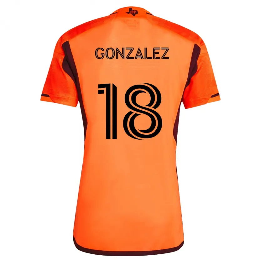 Danxen Kid Diego Gonzalez #18 Orange Black Home Jersey 2024/25 T-Shirt