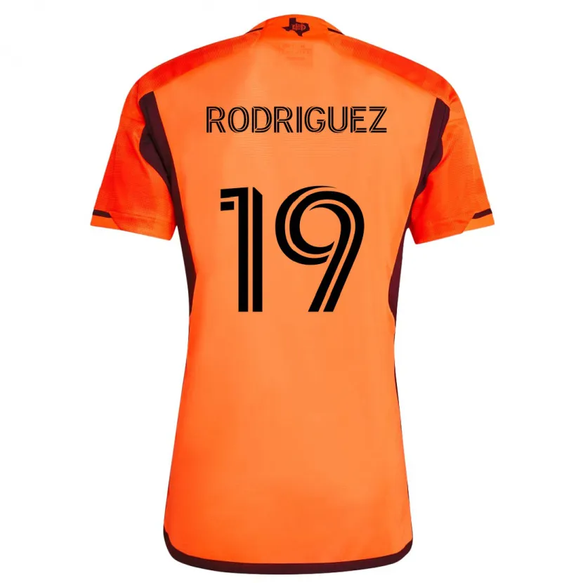 Danxen Kid Sebastian Rodriguez #19 Orange Black Home Jersey 2024/25 T-Shirt