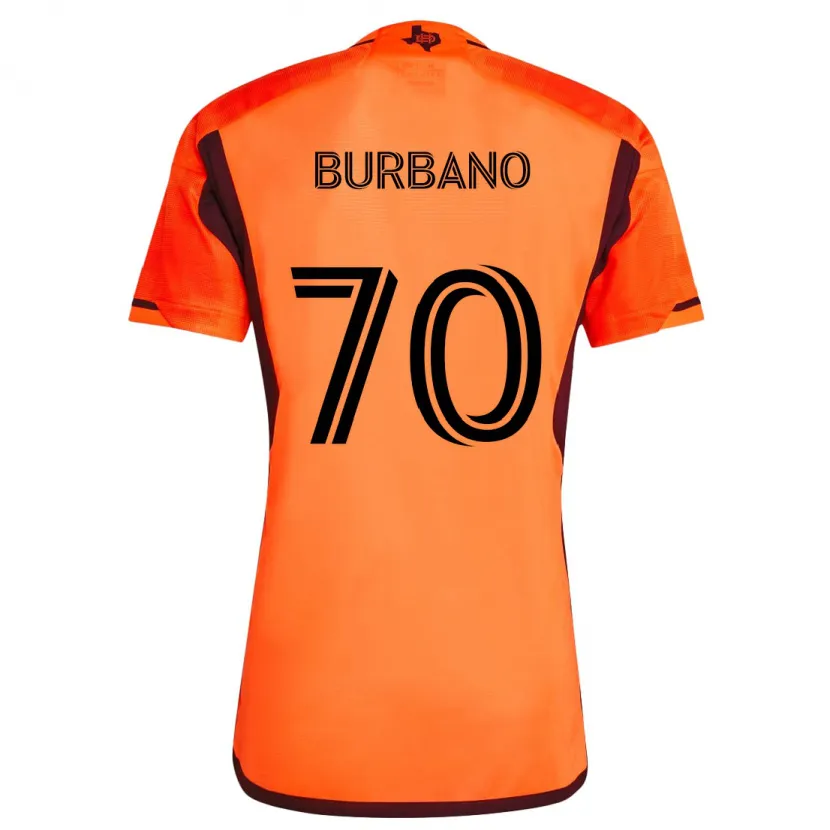 Danxen Kid Jordy Burbano #70 Orange Black Home Jersey 2024/25 T-Shirt