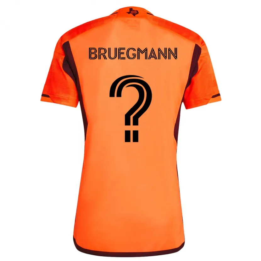 Danxen Kid Lukas Bruegmann #0 Orange Black Home Jersey 2024/25 T-Shirt