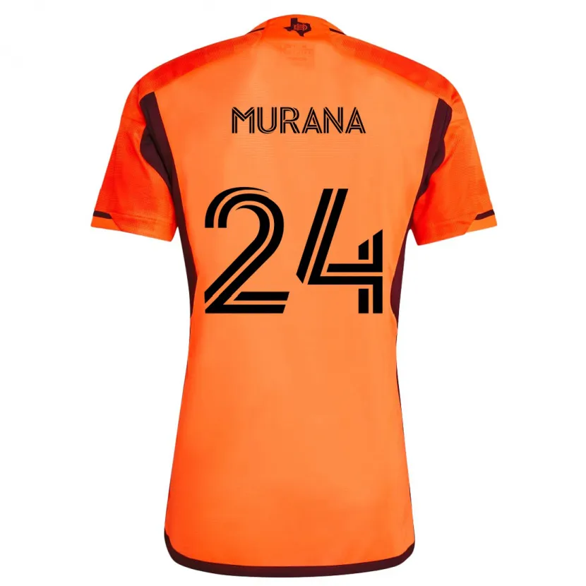 Danxen Kid Mujeeb Murana #24 Orange Black Home Jersey 2024/25 T-Shirt