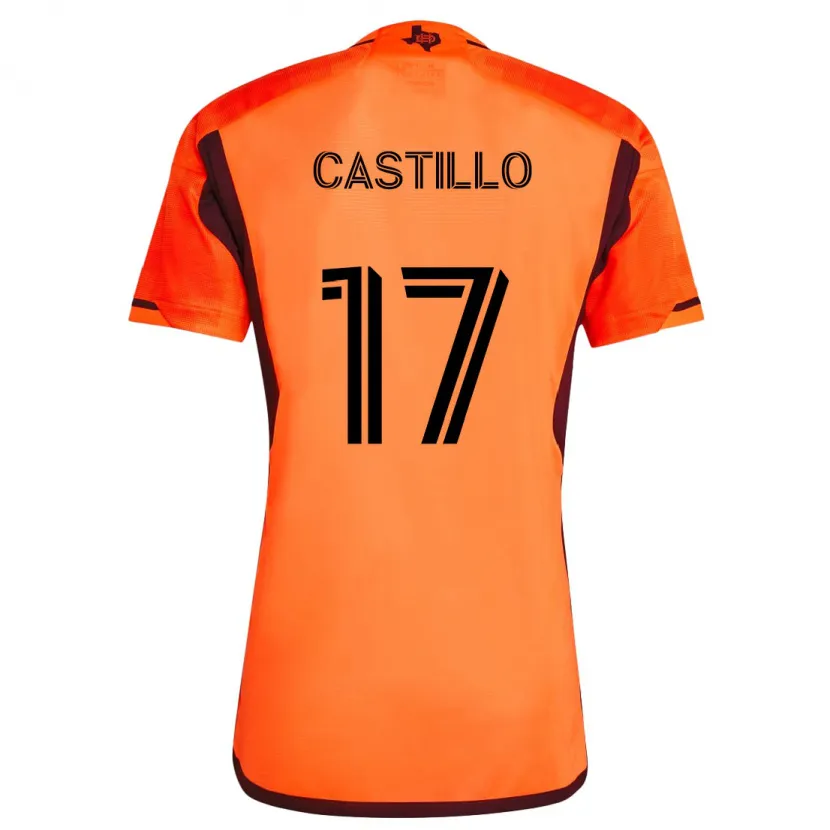 Danxen Kid Joyner Castillo #17 Orange Black Home Jersey 2024/25 T-Shirt