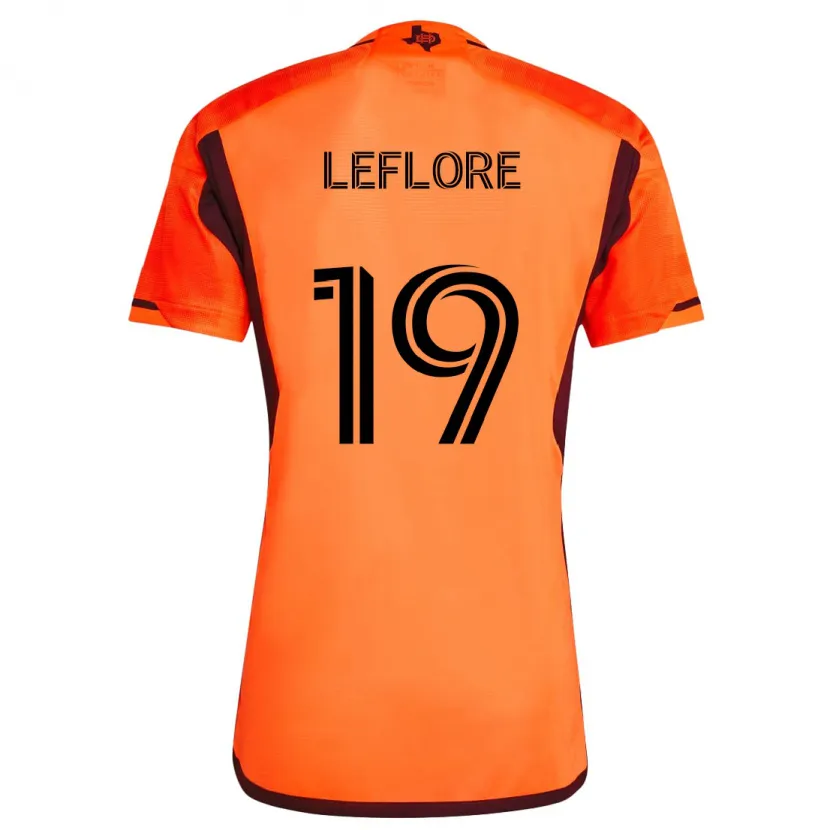 Danxen Kid Isaiah Leflore #19 Orange Black Home Jersey 2024/25 T-Shirt