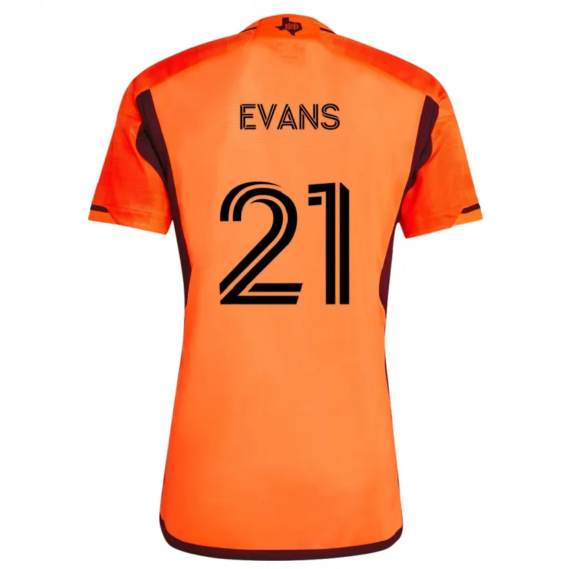 Danxen Kid Jacob Evans #21 Orange Black Home Jersey 2024/25 T-Shirt