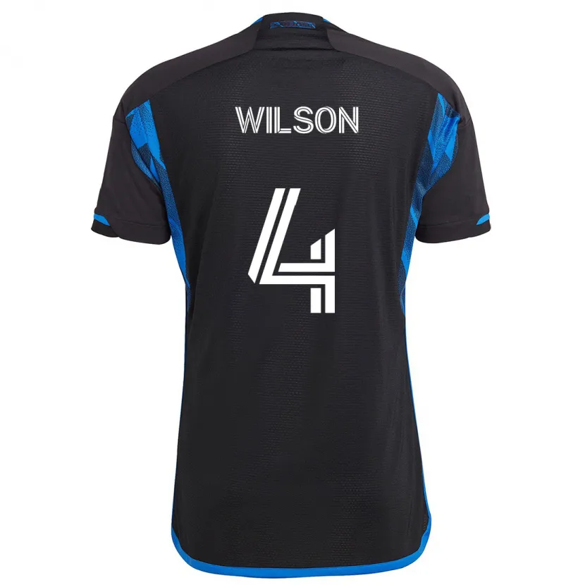 Danxen Kid Bruno Wilson #4 Blue Black Home Jersey 2024/25 T-Shirt