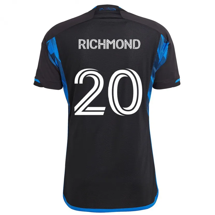 Danxen Kid Will Richmond #20 Blue Black Home Jersey 2024/25 T-Shirt