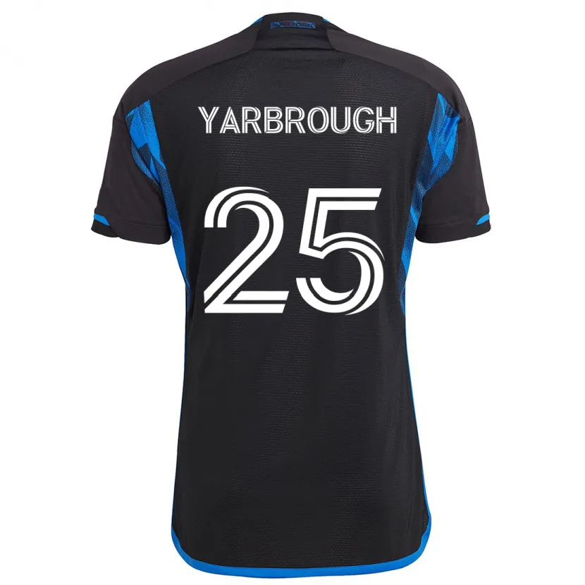 Danxen Kid William Yarbrough #25 Blue Black Home Jersey 2024/25 T-Shirt