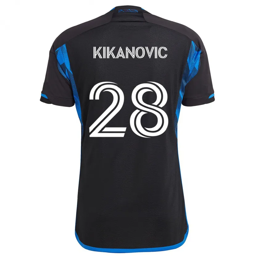 Danxen Kid Benjamin Kikanović #28 Blue Black Home Jersey 2024/25 T-Shirt