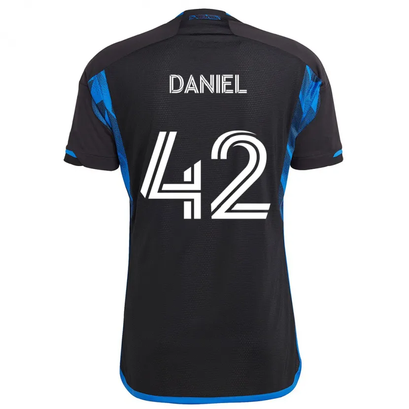 Danxen Kid Daniel #42 Blue Black Home Jersey 2024/25 T-Shirt