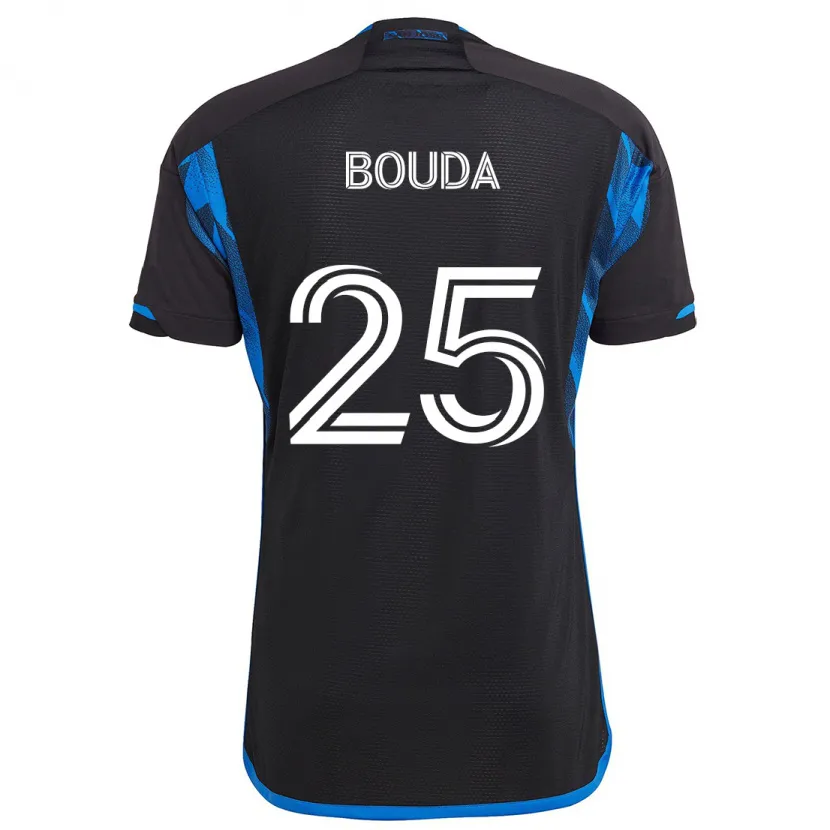 Danxen Kid Ousseni Bouda #25 Blue Black Home Jersey 2024/25 T-Shirt