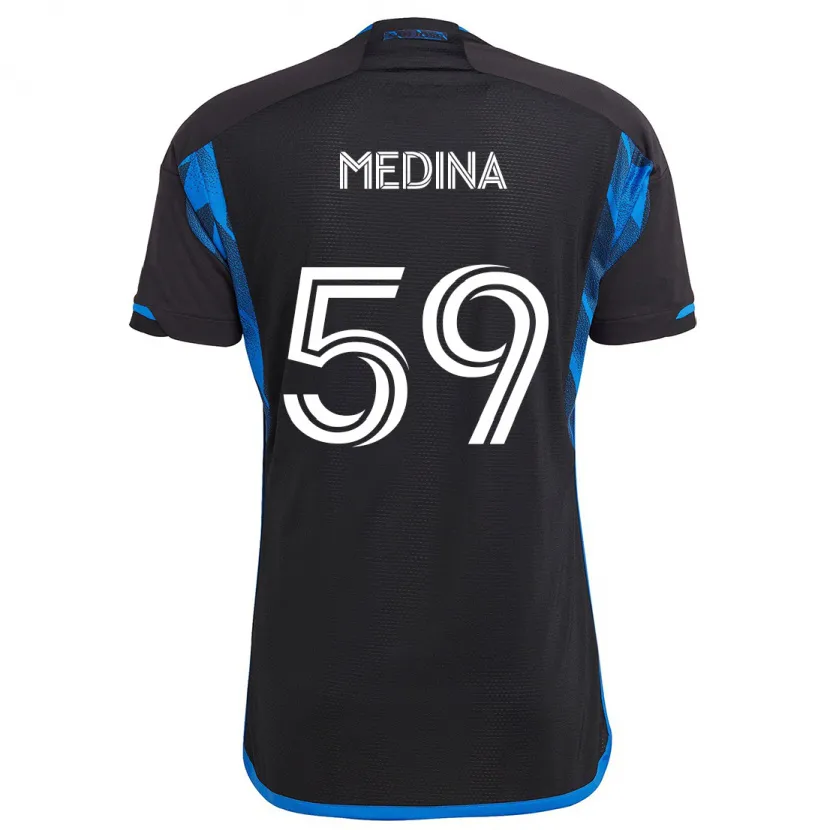 Danxen Kid Cruz Medina #59 Blue Black Home Jersey 2024/25 T-Shirt