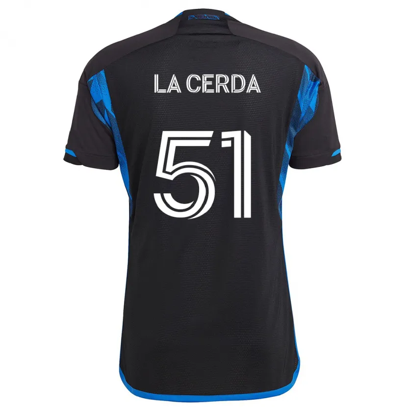 Danxen Kid Eric De La Cerda #51 Blue Black Home Jersey 2024/25 T-Shirt