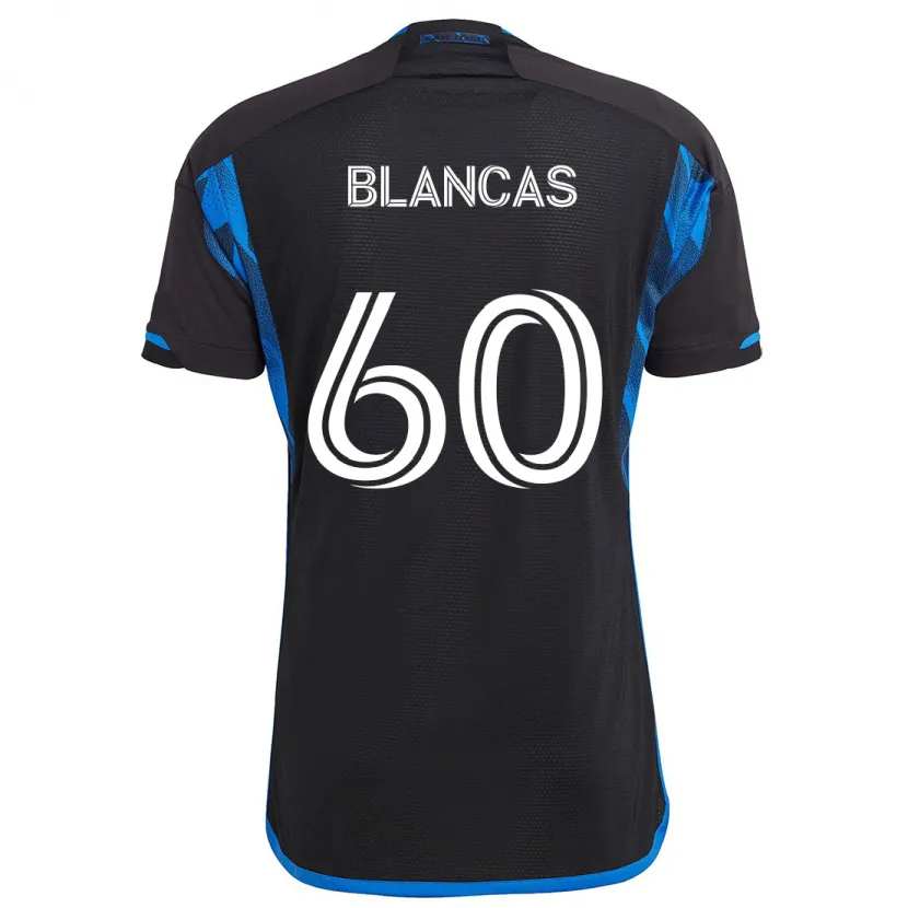 Danxen Kid Eduardo Blancas #60 Blue Black Home Jersey 2024/25 T-Shirt