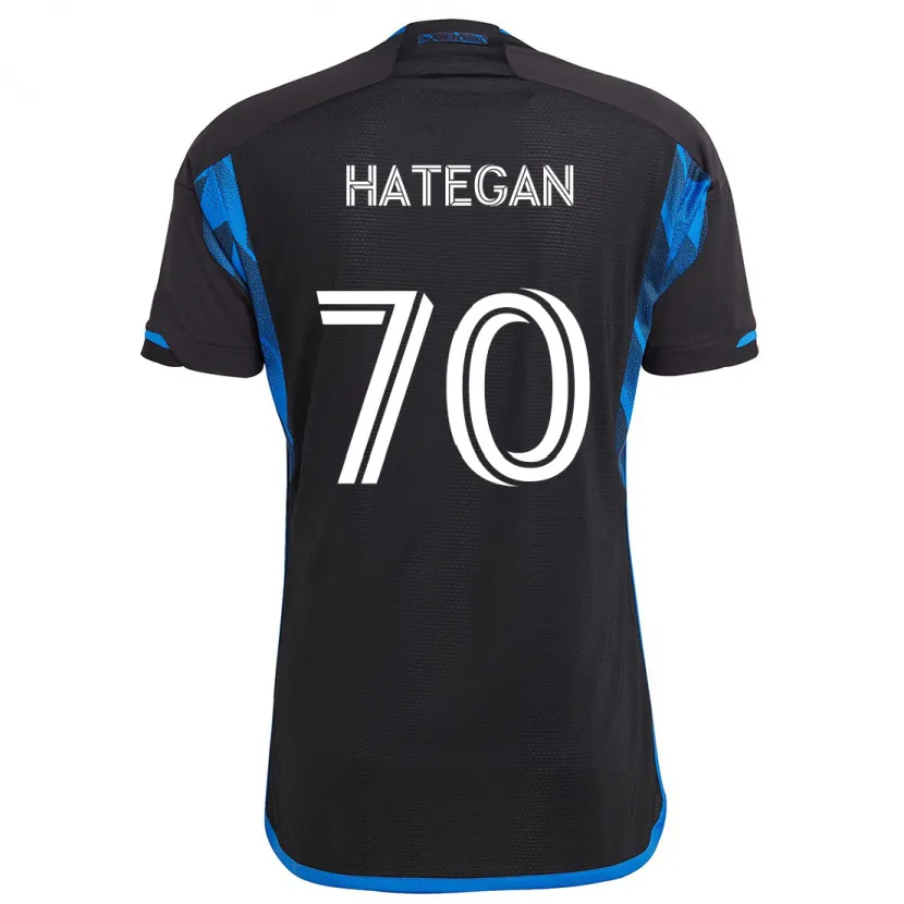 Danxen Kid Roberto Hategan #70 Blue Black Home Jersey 2024/25 T-Shirt