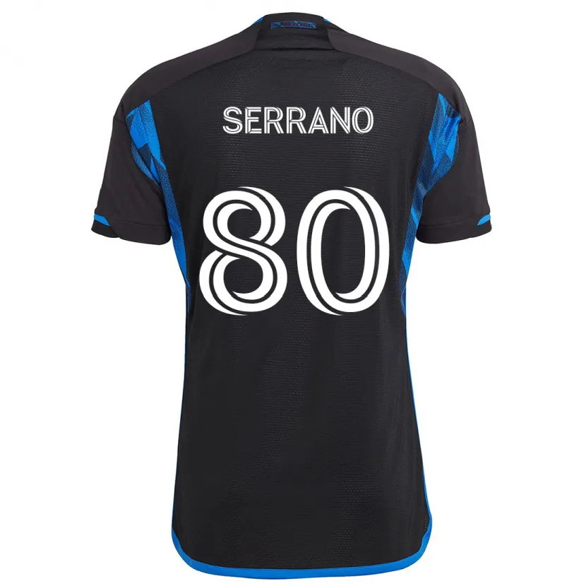 Danxen Kid David Serrano #80 Blue Black Home Jersey 2024/25 T-Shirt