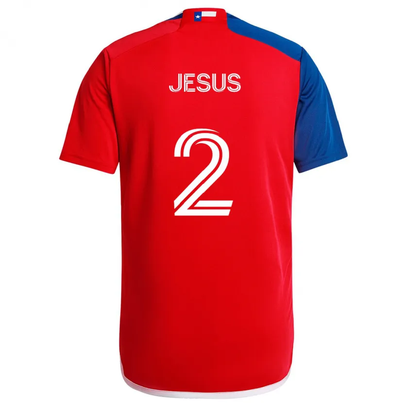 Danxen Kid Geovane Jesus #2 Blue Red Home Jersey 2024/25 T-Shirt