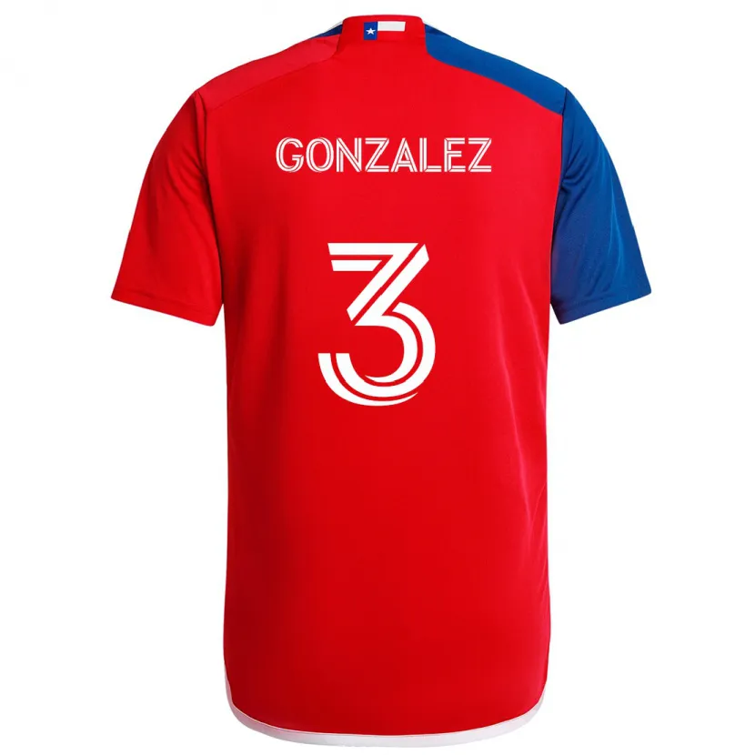 Danxen Kid Omar González #3 Blue Red Home Jersey 2024/25 T-Shirt