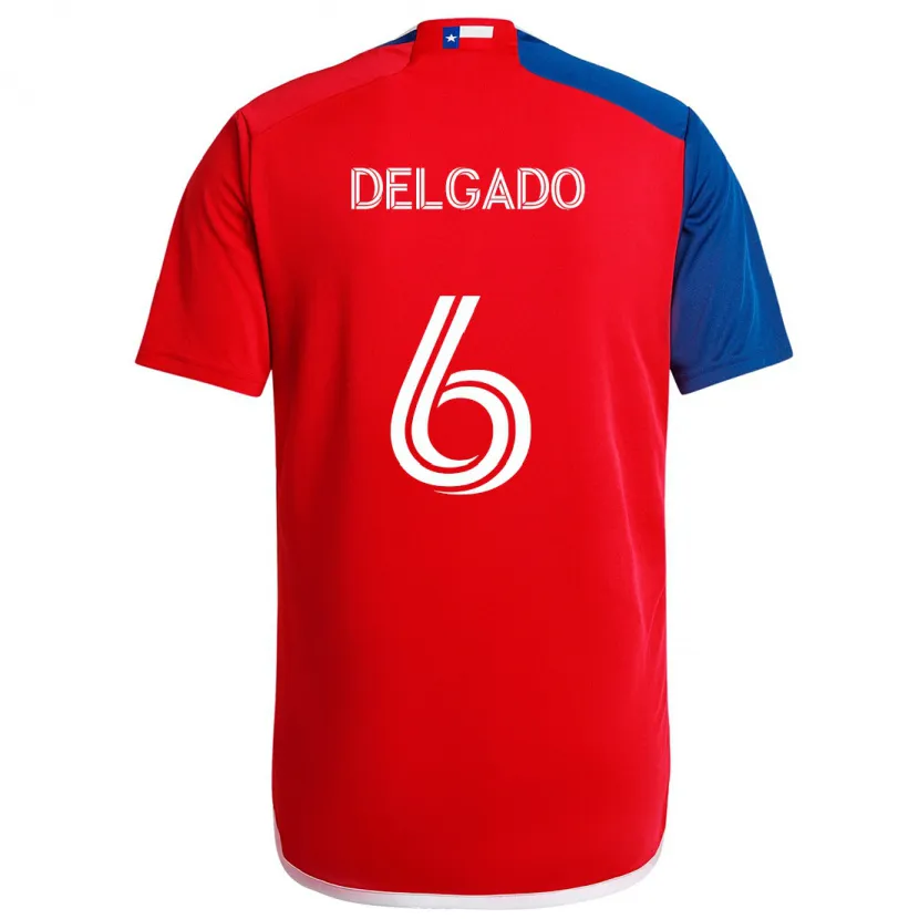 Danxen Kid Patrickson Delgado #6 Blue Red Home Jersey 2024/25 T-Shirt